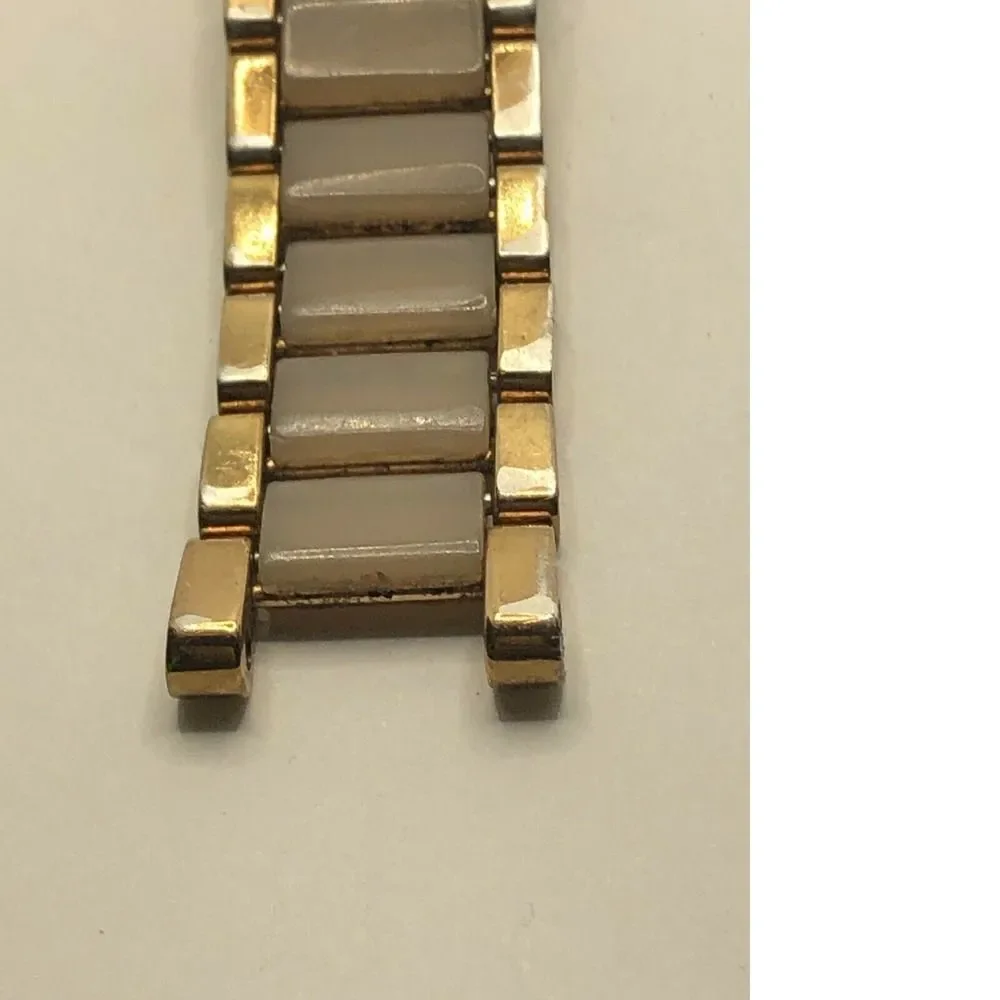 Michael Kors Watch Bracelet Use For Parts Band Links 18mm 2tone Pink Tone PY377
